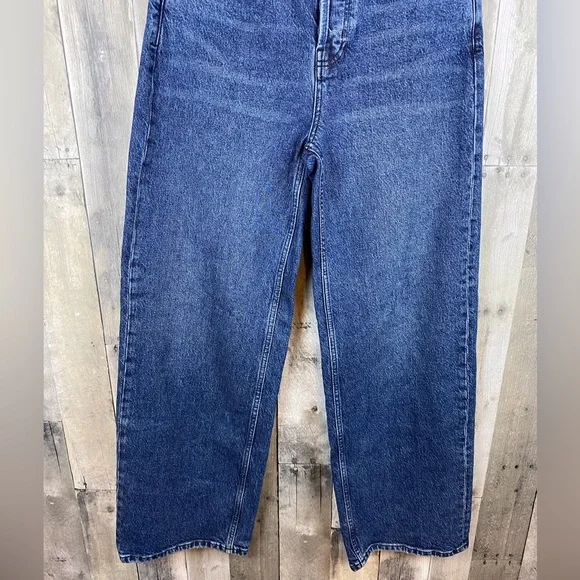 Rails The Getty Wide Leg Denim Jeans in Moonlit Ocean Blue Dark Wash Size 28. - Picture 6 of 16